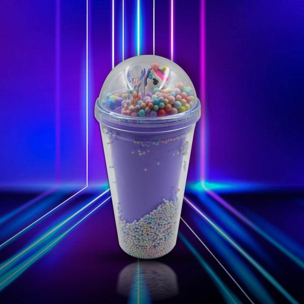 Design Printed Sipper Bottle With Toy, LED Glow Light, Double Wall Sipper Glass Water Bottle , Sipper Bottle With Straw For Girls And Kids for Boys and Girls School/Tuition/Gym (Pack of 1) - dailyneed.life
