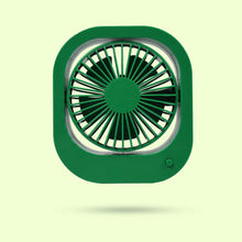 Portable USB Fan - Rechargeable, 2-Speed 180° Rotating Quiet Personal Fan for Travel, Car, and Outdoors (Battery Not Included) - dailyneed.life