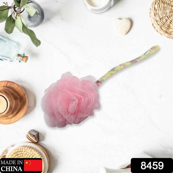 Long Handle Shower Puff Pouf Sponge Exfoliating Mesh Brush Scrubber,Bath Loofah Bath Scrubber for Body Shower Loofah Brushes, Body Bath Brush for Women and Men, Bathroom Shower Accessories (Mix 1 Pc) - dailyneed.life