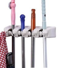 4 Layer Mop and Broom Holder, Garden Tool Organizer, Multipurpose Wall Mounted - dailyneed.life