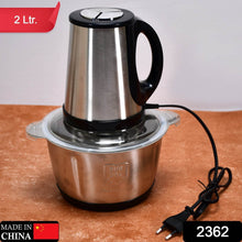 STAINLESS STEEL ELECTRIC MEAT GRINDERS WITH BOWL HEAVY FOR KITCHEN FOOD CHOPPER, MEAT, VEGETABLES, ONION , GARLIC SLICER DICER, FRUIT & NUTS BLENDER (2L, 250WATTS) - dailyneed.life