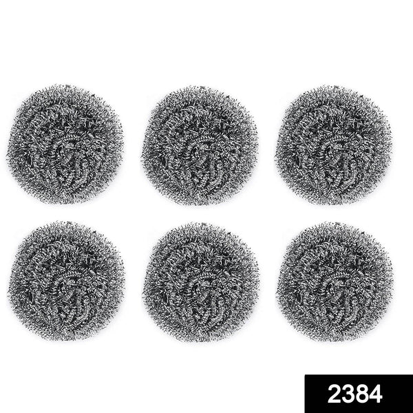 Round Shape Stainless Steel Scrubber (Pack of 6) - dailyneed.life