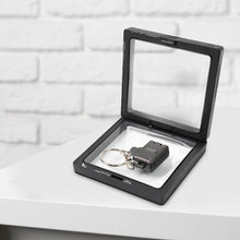 Suitcase Shape Nail Clipper Keychain With Key & 3D Floating Frame Display Case (1 Set) - dailyneed.life