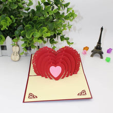 3D -Up Greeting Card (1 Pc): Birthday, Love, Christmas - dailyneed.life