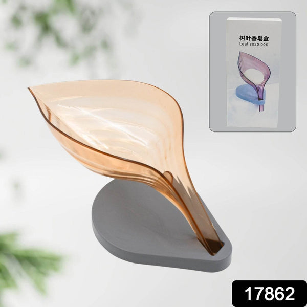 Plastic Leaf Shape Soap Box, Soap Holder (1 Pc / With Color Box) - dailyneed.life