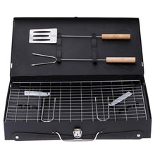 Stainless Steel Briefcase Style Barbecue Grill Toaster (Medium, Black) - dailyneed.life