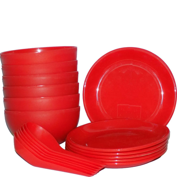 Soup Bowl Set with Spoon and Saucer - 18 pcs - dailyneed.life