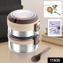Ganesh Steko-2 Double Layer Stainless Steel Insulated Lunch Box Set - dailyneed.life