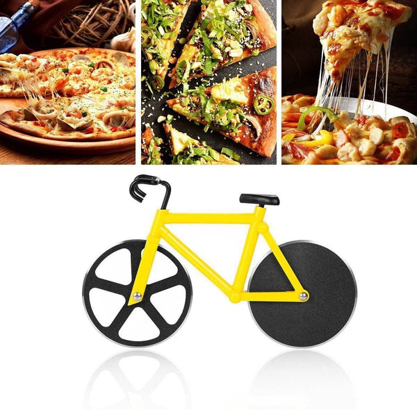 Bicycle Pizza Cutter (1 Pc): Stainless Steel, Unbreakable Handle - dailyneed.life