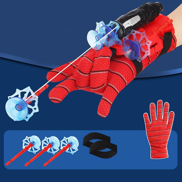 Web Shooter Toy for Kids Fans, Launcher Wrist Gloves Toys For Kids, Boys Superhero Gloves Role-Play Toy Cosplay, Sticky Wall Soft Bomb Funny Children's Educational Toys - dailyneed.life