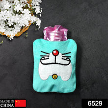 Doremon Cartoon Small Hot Water Bag with Cover for Pain Relief - dailyneed.life