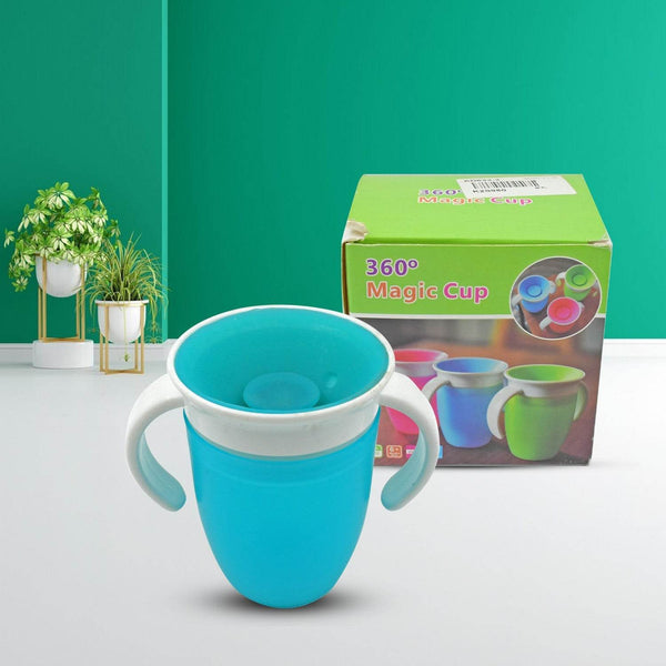 360d Magic Cup, Baby and Sippy Cup, Water and Weaning Cup 6+ to 12 Months, 7 oz/207 ml, Doidy Cup - Training Sippy Cups - Use from 3-6 Months to Toddler (1 Pc 207ML) - dailyneed.life