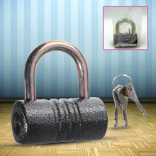 Heavy-Duty Iron Padlock – 82mm Black Spray Lock with Brass Core & 5 Keys, Waterproof & Anti-Theft - dailyneed.life