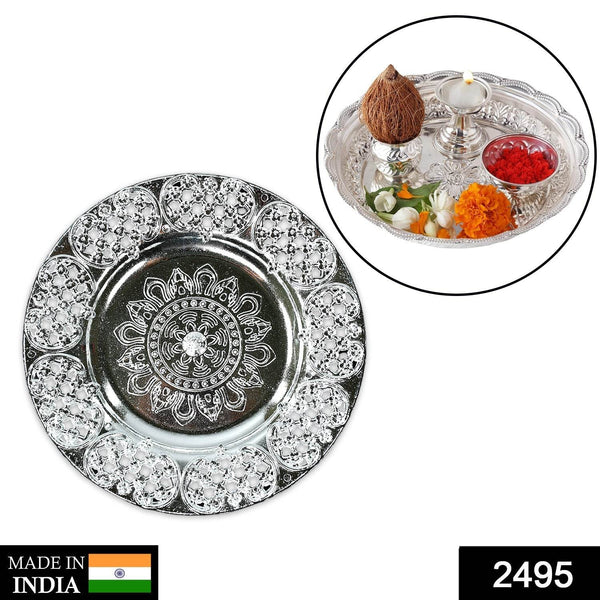 Beautiful 8-Inch Plastic Pooja Thali Set – Perfect for Daily Use & Special Occasions (Plastic) - dailyneed.life