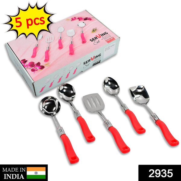 Stainless Steel Serving Spoon Set 5 pcs. - dailyneed.life