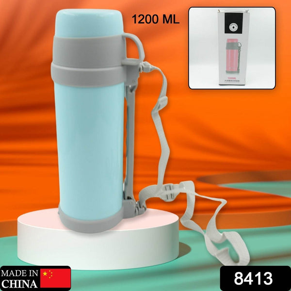 Stainless Steel Vacuum Insulated Thermos - 1200ml Double-Wall Travel Bottle for Hot & Cold Beverages - dailyneed.life