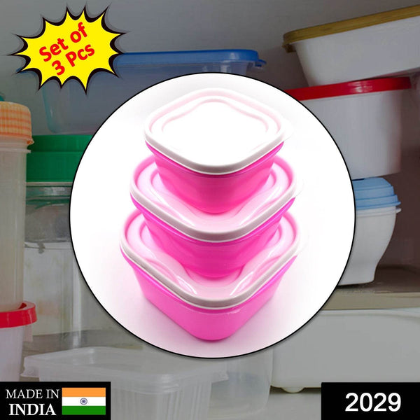 3 Pc Multi-Purpose Container used in all kinds of household and official purposes for storing food and stuffs etc. - dailyneed.life