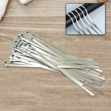 Stainless Steel Cable TIE Used for Solar, Industrial and Home Improvement Multipurpose HIGH Strength, Self-Locking Zip Ties, Multi-purpose Tie, Portable Rustproof 100Pcs Wide Application Zip Tie Set for Building (100 pcs Set / 4.6x200MM) - dailyneed.life