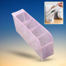 Plastic 4 Compartment Office Desktop Storage Box, Pen Pencil Stand/Holder Stationary Organizer, Plastic Desktop Stationary Organizer For School - dailyneed.life