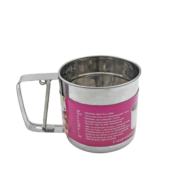Stainless Steel Flour Sifter – Handheld Baking Sieve with Measuring Scale - dailyneed.life