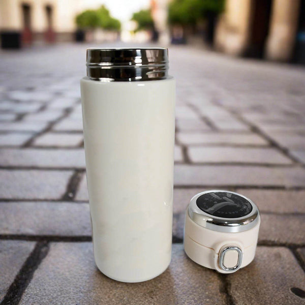 Smart Vacuum Insulated Water Bottle with LED Temperature Display, Cold & Hot | Leak Proof | Office Bottle | Gym | Home | Kitchen | Hiking | Trekking | Travel Bottle  (Mix Color & Design / 420 ML) - dailyneed.life