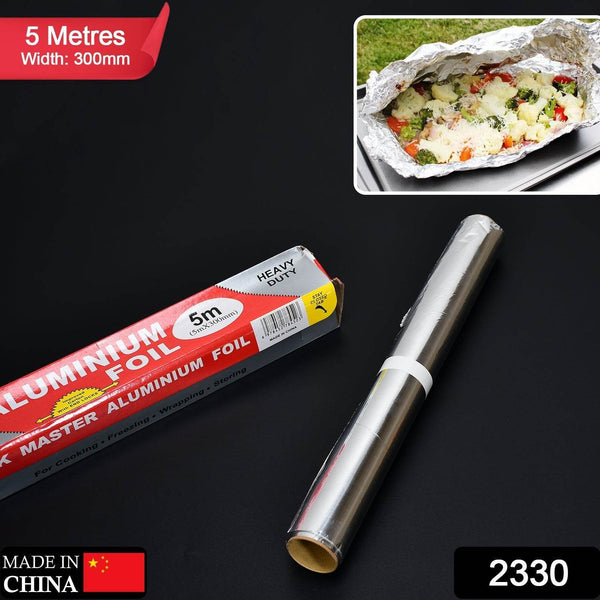 Aluminum Foil Roll Heavy Duty Non Stick Thick Aluminum Foil Sheet Baking Grilling Tool (5mX300mm) - dailyneed.life