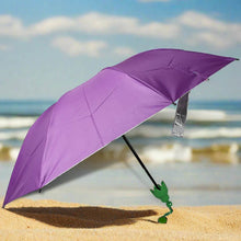 Vegetable shaped Folding Umbrella, Plastic Case Creative Fashion Folding Mini Sun Shade Rain Umbrella, Unique Umbrella, Sun & UV Protection, Cute Design (1 Pc) - dailyneed.life