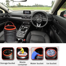 Foldable Storage Bucket , Water Container & Dustbin Multiuse Bucket For Home , Car & Kitchen Use Bucket - dailyneed.life