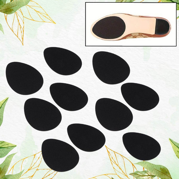 Non-Slip Shoe Pads, Rubber Shoe Sole Protector Pads, Self-Adhesive Shoe Grips Pads Stickers Non Skid for Ladies Shoes, High Heels, Boots (10 Pcs Set) - dailyneed.life