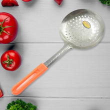 Colander Spoon, Non Slip Hand Polished Thickened Hot Pot Spoon for Kitchen for Restaurant, Stainless Steel Cooking Colander Skimmer Slotted Spoon Kitchen Strainer Ladle with Long Handle for Kitchen Cooking Baking (35 Cm) - dailyneed.life