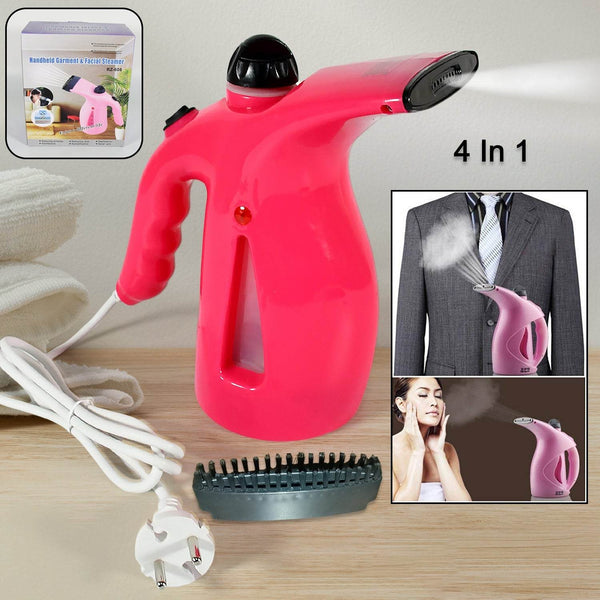 Portable 4 in 1 Handheld Garment Steamer & Facial Steamer Electric Iron Steam Portable Handy Vapor Steamer - dailyneed.life