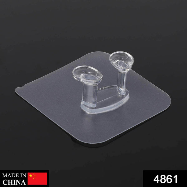 Transparent Multi-Function Wall Storage Hooks - dailyneed.life