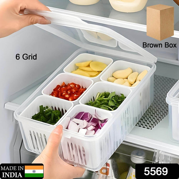 Fridge Storage Boxes Freezer Storage Containers, Container for Kitchen Storage Set, Storage in Kitchen, Vegetable Storage, Draining Crisper Refrigerator Food Box (1 Pc) - dailyneed.life