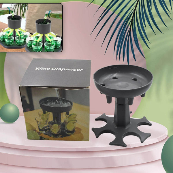 6 shot Win glass dispensers and tray, drinking games, shot glasses, dispenser, party gifts, shot spout for faster start of the party - dailyneed.life