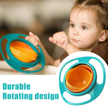 Portable Non Spill Feeding Toddler Gyro Bowl 360 Degree Rotating Dish - dailyneed.life