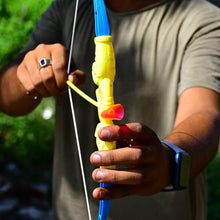 Plastic Archery Bow and Arrow Toy Set with single knife and 3pc Arrow and Target Board, - dailyneed.life