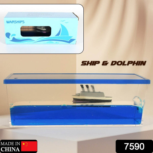 Car Interior Dashboard Decoration Floating Water Cruiser Ship Iceberg Ornament Car Interior Decoration for Birthday Gifts, Home Decor Suitable for Home Show Car Decoration, Gifts, Desk or Paperweight - dailyneed.life