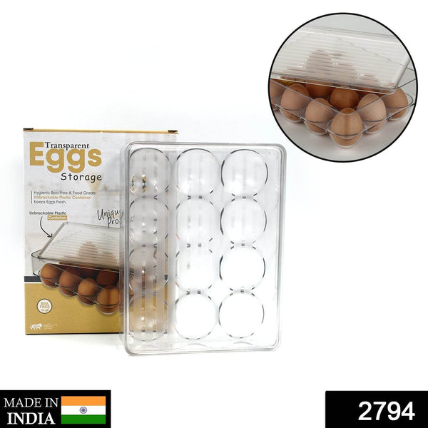 12 Cavity Egg Storage Box For Holding And Placing Eggs Easily And Firmly. - dailyneed.life