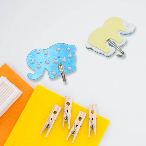 Strong Self-Adhesive Hooks (2 Pc): Heavy Duty, Waterproof, Multipurpose - dailyneed.life