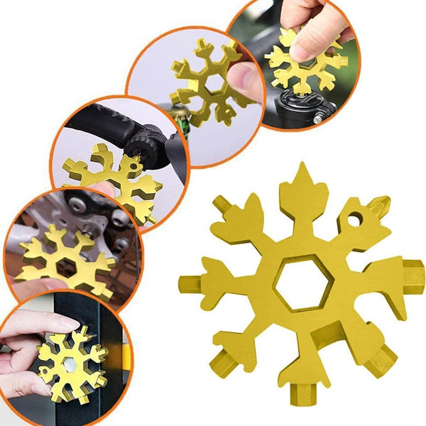 18-in-1 Snowflake Multi-Tool – Portable Bottle Opener, Screwdriver & Wrench - dailyneed.life
