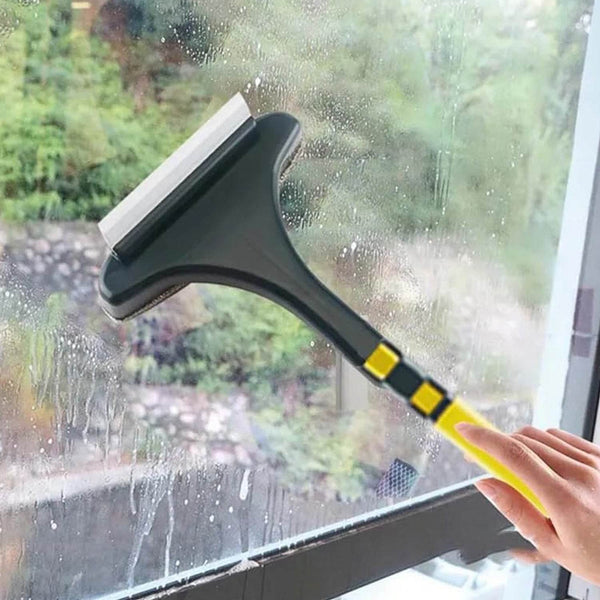 2-in-1 Mesh Cleaning Brush & Wiper with Extended Handle – Window Cleaner (1 Pc) - dailyneed.life