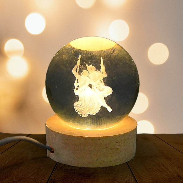 3D Crystal Ball lamps for Bedroom 3D Lamps for Home Decoration 3D Crystal Ball Night Light Gifts for Women Gifts for Men Room Decor Items for Bedroom for Friend and Family (1 Pc) - dailyneed.life