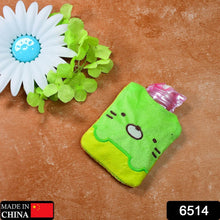 Green Kitty Hot Water Bag with Cover for Pain Relief & Warmth - dailyneed.life