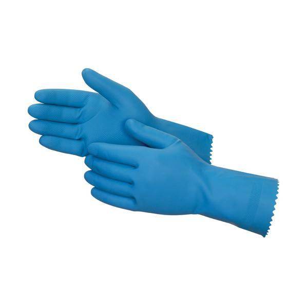 Cut Glove Reusable Rubber Hand Gloves (Blue) - 1 pc - dailyneed.life