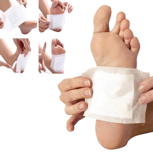 kinoki Cleansing Detox Foot Pads, Ginger & salt Foot Patch -10pcs (Free Size, White) - dailyneed.life