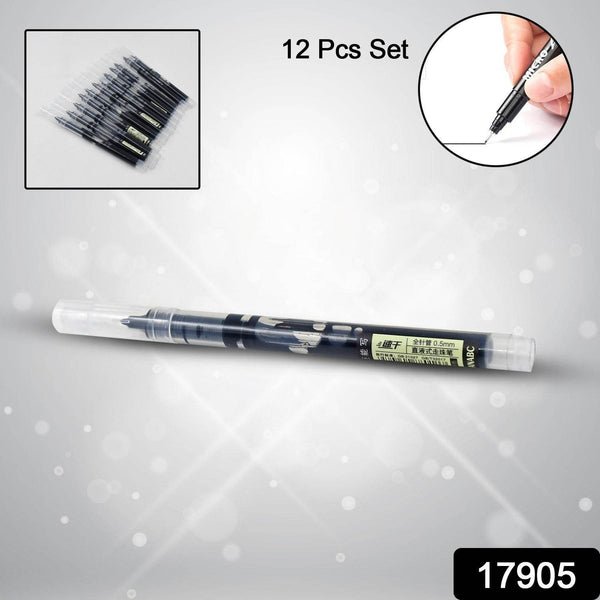 Large Black Roller ball Pens / Gel Pen Set Drawing Writing Pen 0.5 mm (12 Pcs Set) - dailyneed.life