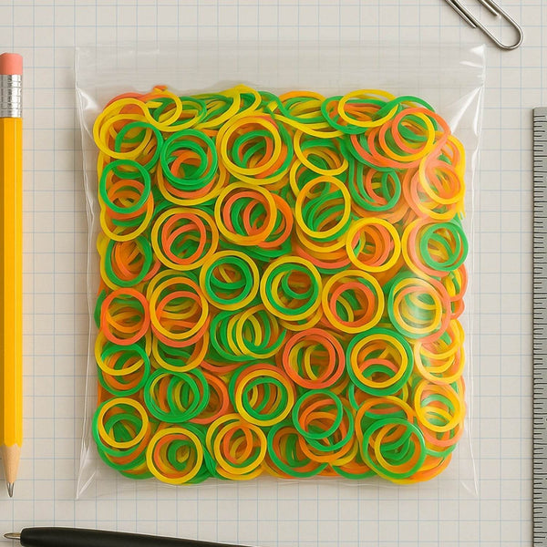 Multicolor Rubber Bands (Elastic & Reusable, Office & Home), Hair accessories - dailyneed.life