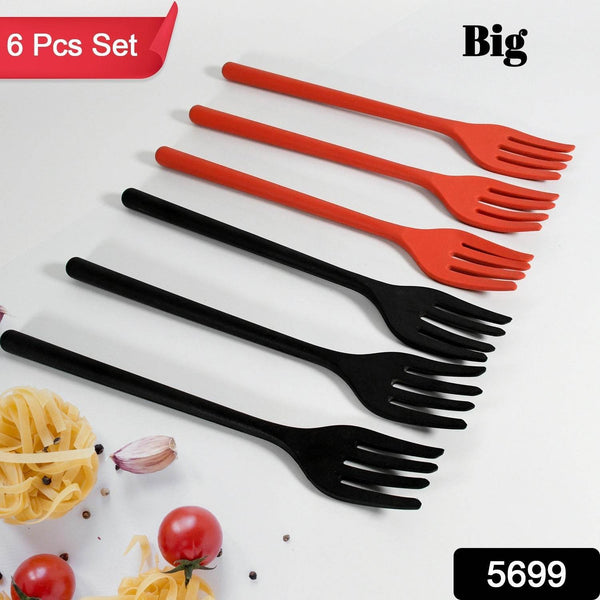 Silicone Flexible Forks, Silicone Cooking Fork Heat Resistant, Multifunctional Nonstick Blending Fork (6 Pcs) - dailyneed.life