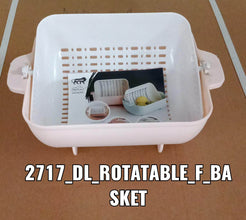 Multifunctional BPA Free Double Layered Plastic Rotatable Strainer Basket (Multicolor) - dailyneed.life