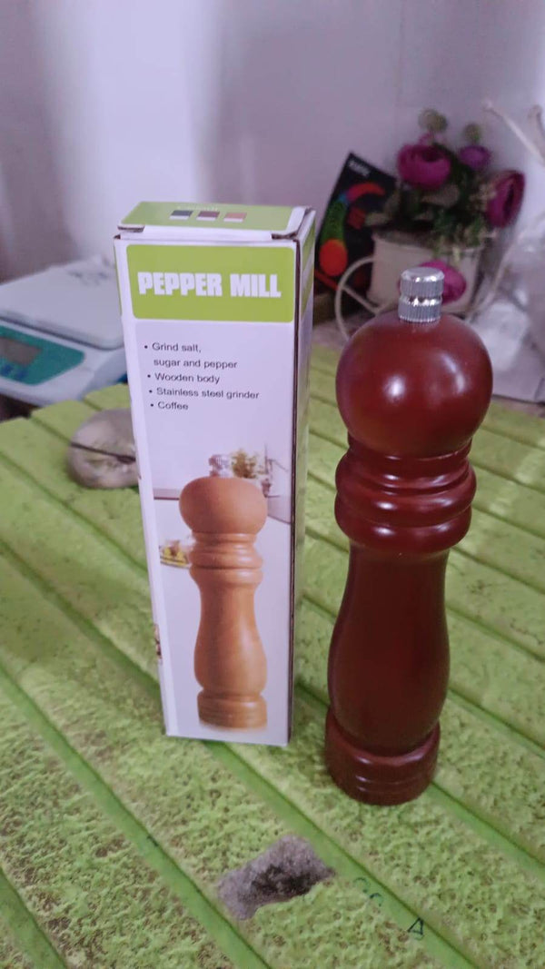 Wooden Pepper Mill 6 inch Tall - Best Pepper Grinder (1 Pc) - dailyneed.life
